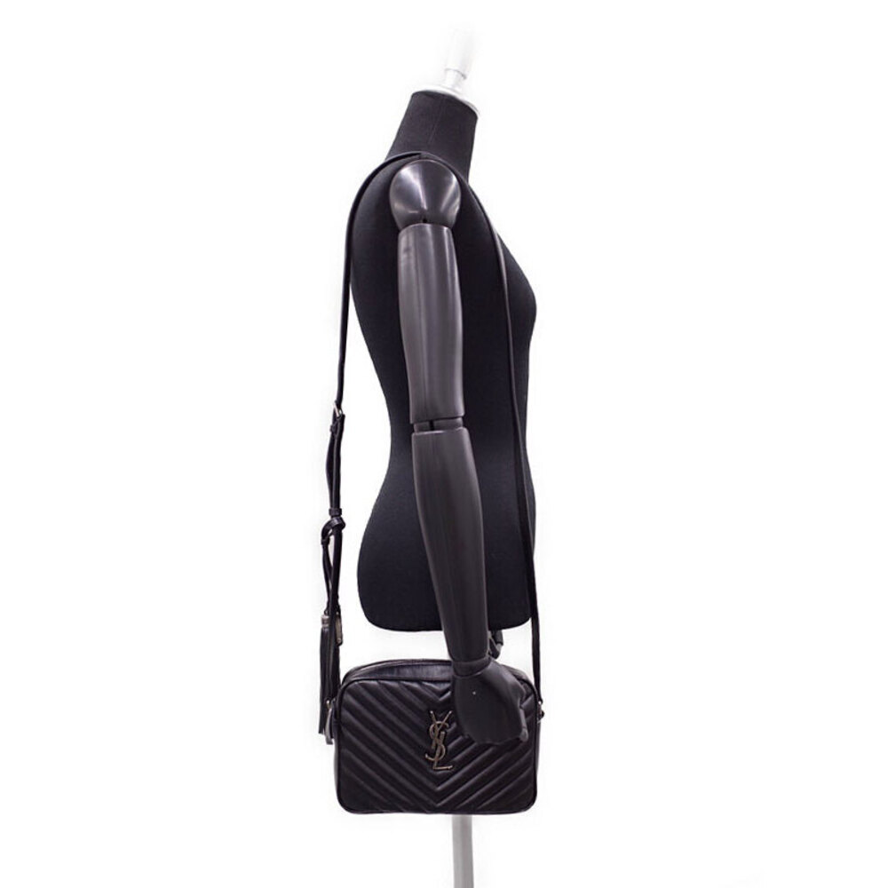 Saint Laurent Quilted Matelasse Paris Lou Camera Chain Shoulder Bag - Picture 9 of 9